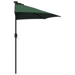 vidaXL Parasol de jardin Vert 294 x 150 x 223 cm tissu