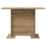 Table de salle à manger vidaXL en chêne artisanal 110x60x75 cm en bois d'ingénierie
