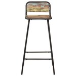 vidaXL Chaises de bar lot de 4 bois de récupération solide