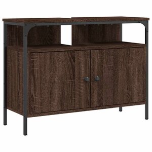 vidaXL Armoire lavabo de salle de bain chêne marron 80x30x60 cm