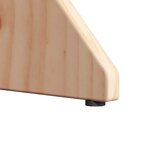 vidaXL Table basse 2 Pièces Naturel 46 x 46 x 47 cm Bois de pin massif