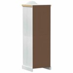 vidaXL Armoires avec étagère Blanc 55 x 52 x 170 cm Pin massif