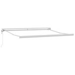 vidaXL Auvent rétractable anthracite/blanc 3x2 5 m tissu et aluminium