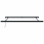 vidaXL Auvent Rétractable Rouge et Noir 350 x 250 cm Tissu et Métal