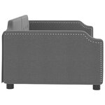 vidaXL Lit de repos gris foncé 100x200 cm tissu