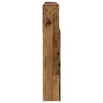vidaXL Armoire de tête de lit vieux bois 200x19x103 5 cm