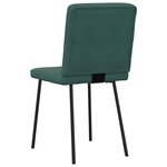 vidaXL Chaises à manger lot de 4 Vert foncé Velours