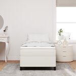 vidaXL Cadre de lit Crème 90x200 cm Tissu Côtelé