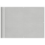 vidaXL Écran de balcon gris clair 75x800 cm 100  polyester oxford