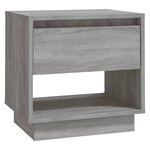 vidaXL Table de chevet Sonoma gris 45x34x44 cm bois d'ingénierie