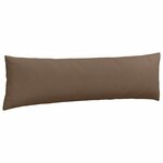 vidaXL Coussins de canapé 2 Pièces Marron 145 x 40 cm tissu