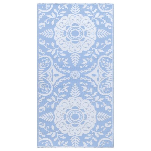 vidaXL Tapis d'extérieur ARAKIL Bleu azuré 80x150 cm PP