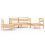 Salon de jardin meuble d'extérieur ensemble de mobilier 4 pièces bois de pin massif 02_0016234