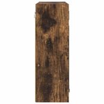 vidaXL Armoire Miroir de Salle de Bain Chêne fumé 60 x 20 x 60 cm