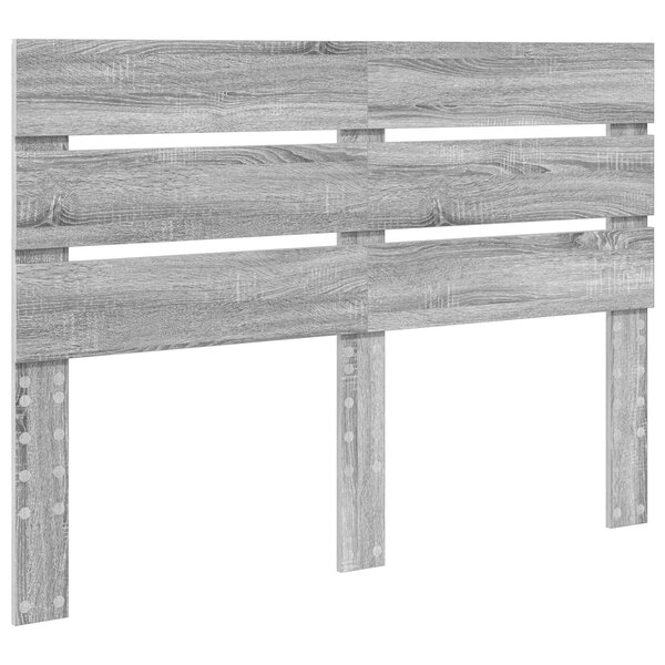vidaXL Tête de lit Gris Sonoma 140 cm Bois d'ingénierie