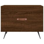 vidaXL Tables basses 2 Pièces chêne marron 50x50x40 cm bois d'ingénierie