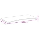 vidaXL Dessus de bureau 100x50x1 5 cm bambou