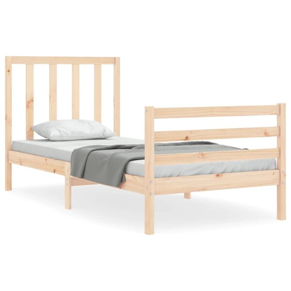vidaXL Cadre de lit sans matelas bois de pin massif