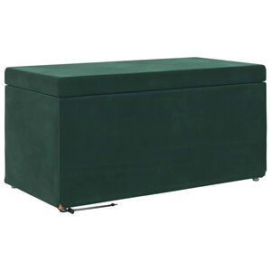 vidaXL Tabouret Vert foncé 81 x 41 x 40 cm Velours et Bois Composite
