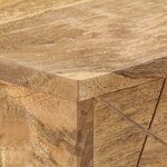 vidaXL Bureau avec tiroirs Bois solide de manguier 110x50x76 cm
