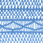 vidaXL Rideau en macramé Bleu 140x240 cm Coton
