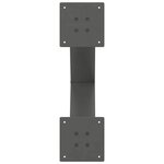 vidaXL Pieds de table à manger en forme de X 2 pièces Anthracite 50 x (72-73) cm Acier