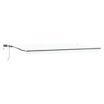 vidaXL Auvent Rétractable Blanc 600 ×350 cm tissu