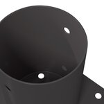 vidaXL Ancre ronde au sol 4 Pièces Anthracite 15 x 15 x 15 cm métal