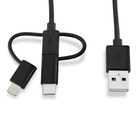 V7 câble 3 en 1 lightning / micro-usb / usb-c 1m 3.3ft