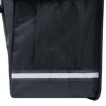 Vidaxl sac de vélo double pour porte-bagages étanche 35 l noir