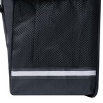 vidaXL Sac de vélo double pour porte-bagages étanche 35 L Noir