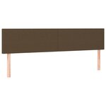 vidaXL Sommier à lattes de lit et matelas marron foncé 120x190cm tissu