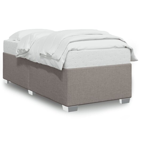 vidaXL Cadre de lit Taupe 90x200 cm Tissu