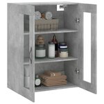 vidaXL Armoire murale gris béton 69 5x34x90 cm bois d'ingénierie