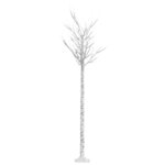 vidaXL Sapin de Noël 200 LED blanc froid Saule 2 2 m Int/Ext