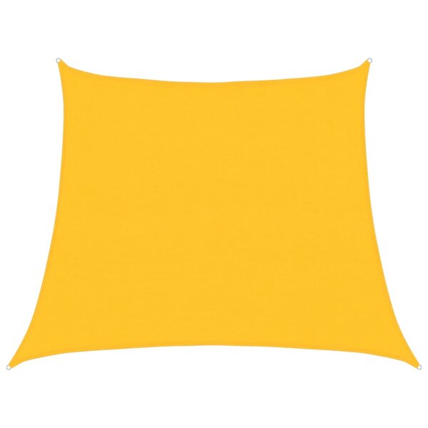 vidaXL Voile d'ombrage 160 g/m² Jaune 3/4x3 m PEHD