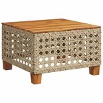 vidaXL Salon de jardin avec coussins 5 Pièces beige résine tressée