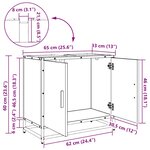 vidaXL Meuble de Lavabo de Salle de Bain avec stockage chêne artisanal
