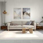 vidaXL Tables basses 2 Pièces chêne fumé 50x46x35 cm bois d'ingénierie