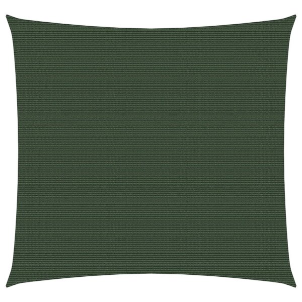 vidaXL Voile d'ombrage 160 g/m² Vert foncé 7x7 m PEHD