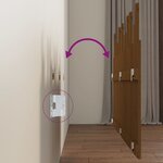 vidaXL Tête de lit murale Marron miel 146 5x3x80 cm Bois massif de pin