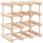 vidaXL Casier à vin pour 12 bouteilles 36x23x36 cm bois massif de pin