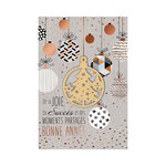 Carte De Voeux - Meilleurs Voeux Bonne Année Visuel Aléatoire*