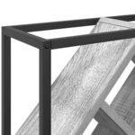 vidaXL Étagère à vin Gris 51 x 18 x 52 5 cm Bois d'ingénierie