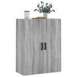vidaXL Armoire murale sonoma gris 69 5x34x90 cm