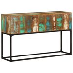 vidaXL Table console 120x30x75 cm Bois de récupération massif