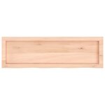 vidaXL Étagère murale 100x30x(2-6) cm bois de chêne massif non traité