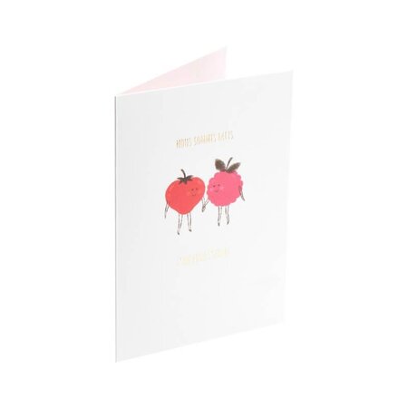 Carte saint-valentin - couple de fruits - draeger paris