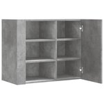 vidaXL Armoire murale gris béton 75x35x60 cm bois d'ingénierie