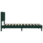 vidaXL Cadre de lit avec tête de lit Vert foncé 80 x 200 cm Velours